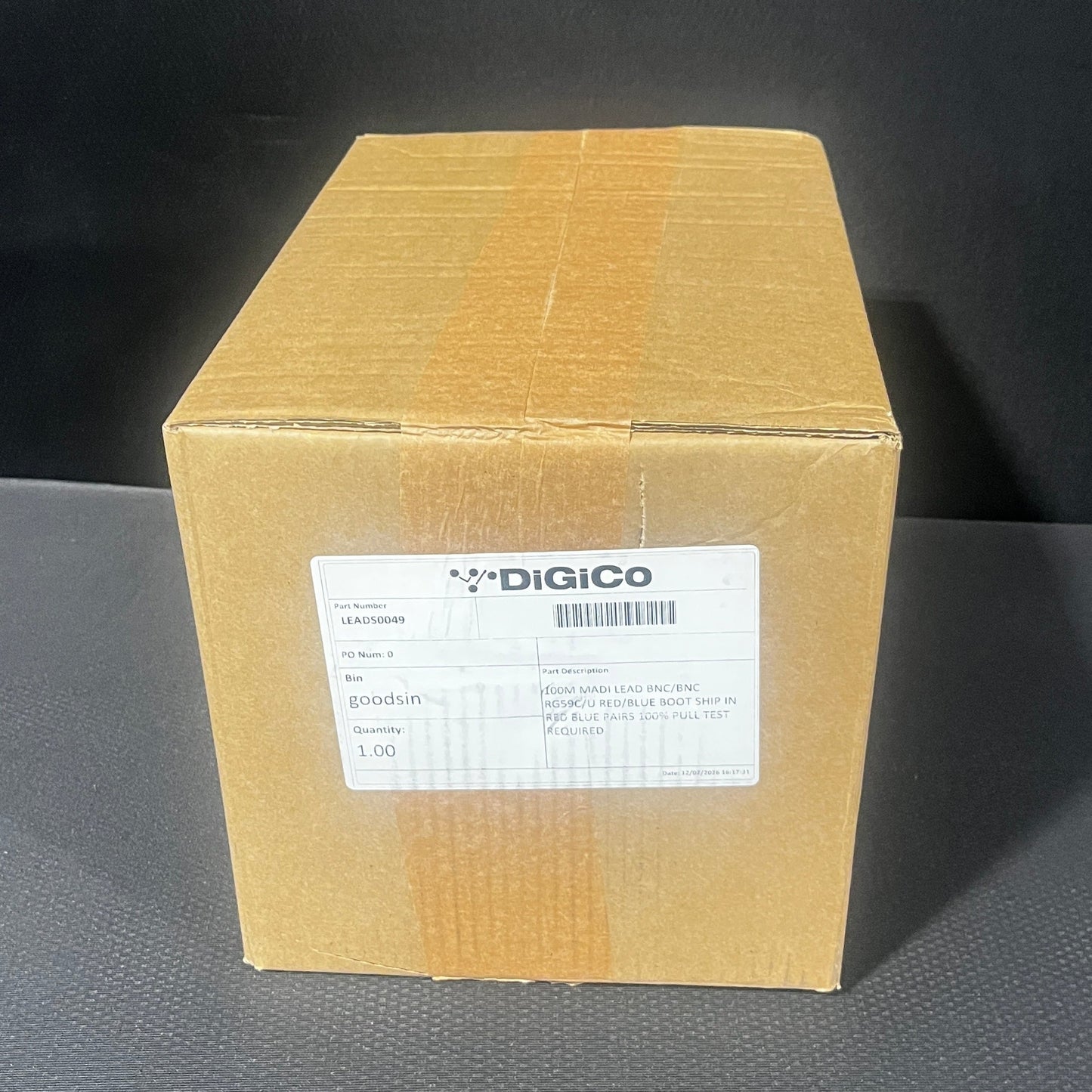 DiGiCo LEADS0049, MADI BNC/BNC Cable, DiGiCo MADI BNC/BNC Cable, MADI BNC/BNC Cable Spool, DiGiCo LEADS0049 Cable. We Sell Professional Audio Equipment. Audio Systems, Amplifiers, Consoles, Mixers, Electronics, Entertainment, Live Sound.