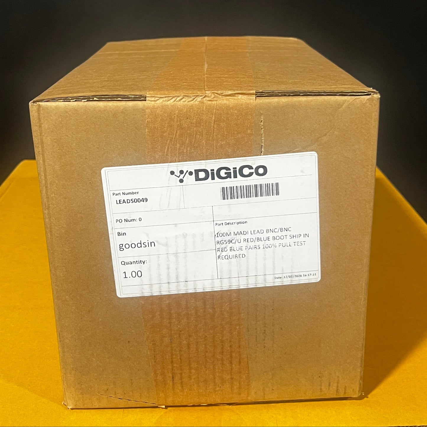 DiGiCo LEADS0049, MADI BNC/BNC Cable, DiGiCo MADI BNC/BNC Cable, MADI BNC/BNC Cable Spool, DiGiCo LEADS0049 Cable. We Sell Professional Audio Equipment. Audio Systems, Amplifiers, Consoles, Mixers, Electronics, Entertainment, Live Sound.