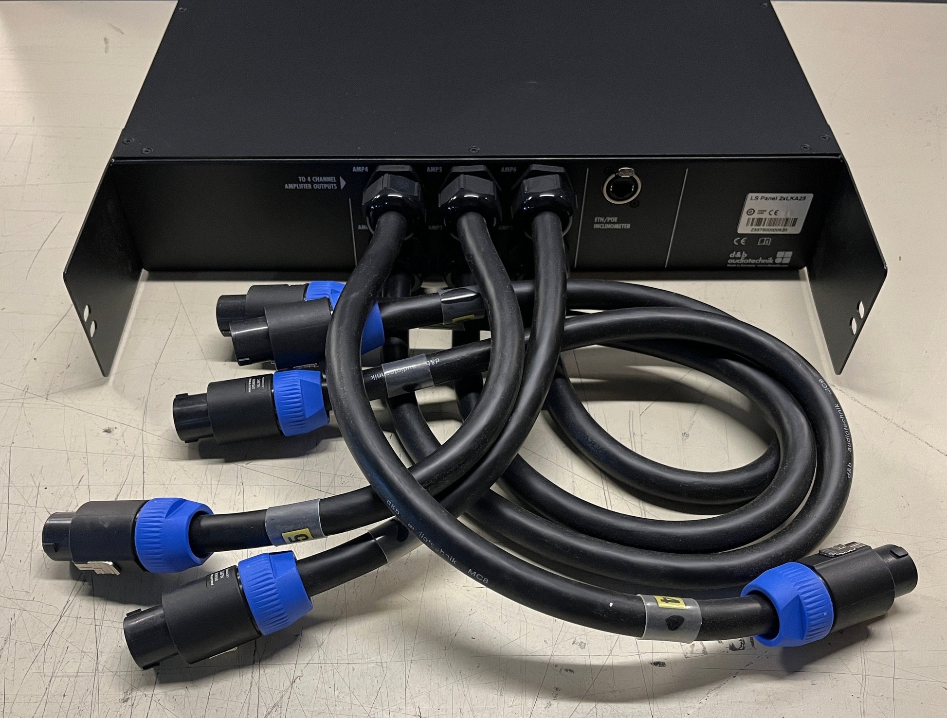 d&b LS Panel 2xLKA25/6xNL8 Loudspeaker Connector Panel, d&b Connector Panel, d&b 2xLKA25, d&b Loudspeaker Connector Panel, d&b LS Panel Connector Panel. We Sell Professional Audio Equipment. Audio Systems, Amplifiers, Consoles, Mixers, Electronics, Entertainment, Live Sound.
