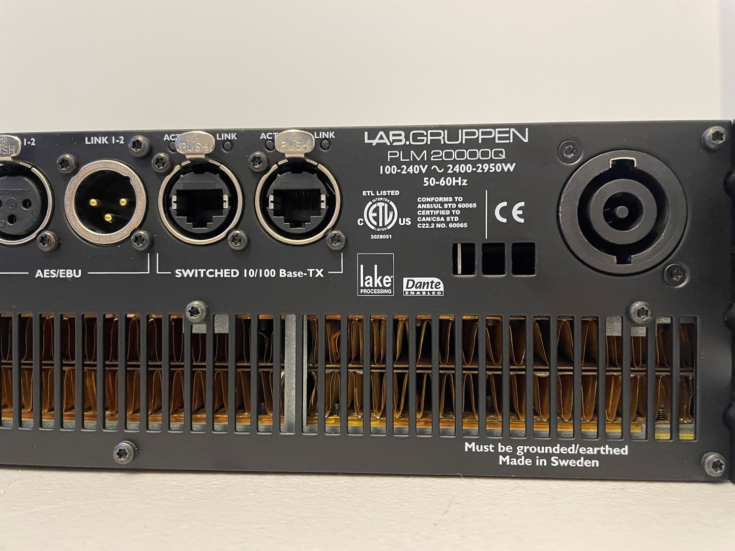 Used Lab Gruppen PLM 20000Q Power Amplifier for Sale. We Sell Professional Audio Equipment. Audio Systems, Amplifiers, Consoles, Mixers, Electronics, Entertainment and Live Sound.