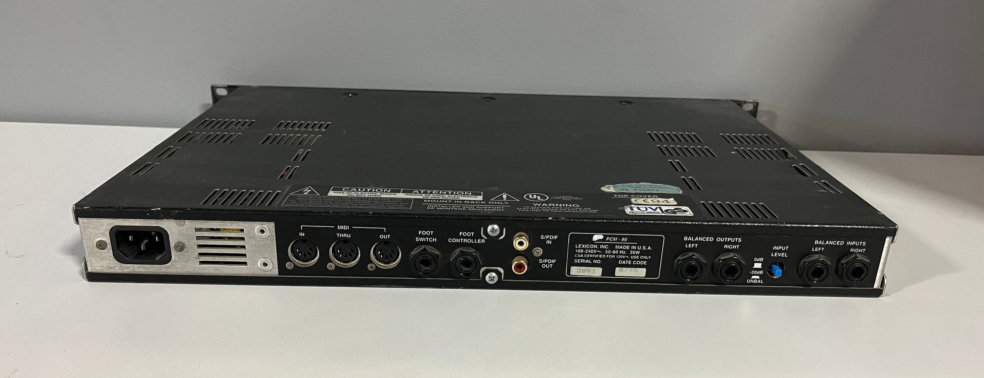 Lexicon Digital Effects Processor, Lexicon PCM 80, Digital Effects Processor, Reverb/Effects, Lexicon Effects Processor. We Sell Professional Audio Equipment. Audio Systems, Amplifiers, Consoles, Mixers, Electronics, Entertainment, Live Sound.