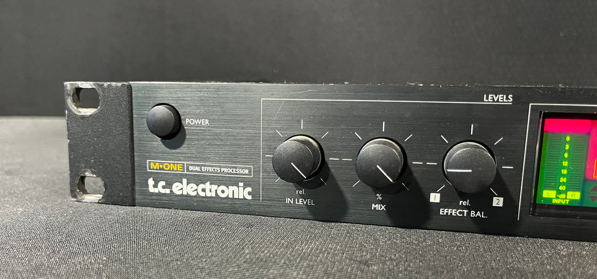 t.c. electronic M-ONE Digital Multi-Effects Processor, t.c. electronic M-ONE, TC Electronic M1, t.c. electronic Digital Effects, M-ONE Multi-Effects Processor. We Sell Professional Audio Equipment. Audio Systems, Amplifiers, Consoles, Mixers, Electronics, Entertainment, Live Sound.