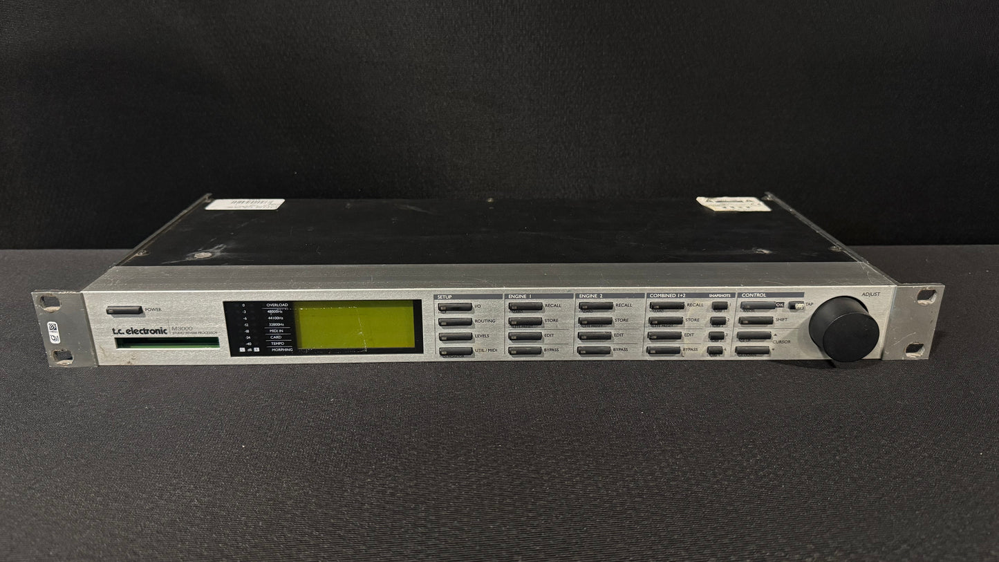 tc electronic M3000 Studio Reverb Processor, tc electronic M3000, tc electronic Reverb Processor, TC Electronic M3000 Effects Processor, M3000 Reverb Processor. We Sell Professional Audio Equipment. Audio Systems, Amplifiers, Consoles, Mixers, Electronics, Entertainment, Live Sound.