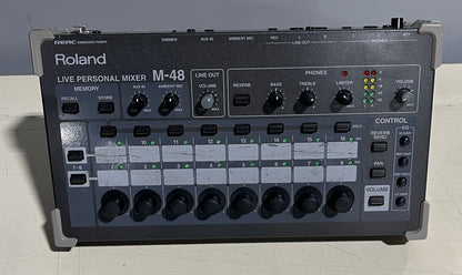 Roland M-48 Live Personal Mixer, Roland M-48, Roland Personal Mixer, M48 Mixer, Roland M48 Personal Mixer Lot, Personal Mixer Lot. We Sell Professional Audio Equipment. Audio Systems, Amplifiers, Consoles, Mixers, Electronics, Entertainment, Live Sound.
