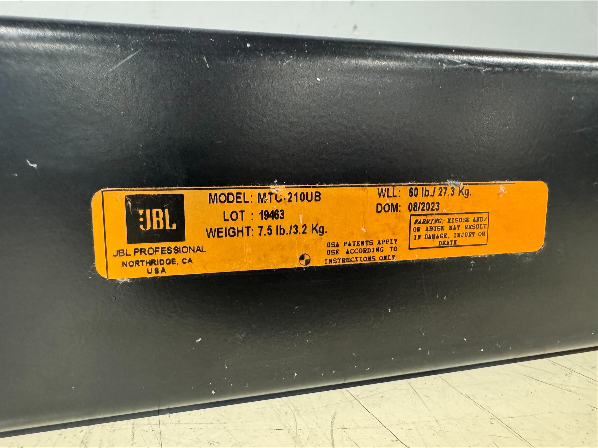 JBL MTC-210UB U-Bracket for JBL Control SB-2210, JBL MTC-210UB, Bracket for JBL Control SB-2210, U-Bracket for Subwoofer, JBL Bracket. We Sell Professional Audio Equipment. Audio Systems, Amplifiers, Consoles, Mixers, Electronics, Entertainment, Live Sound.