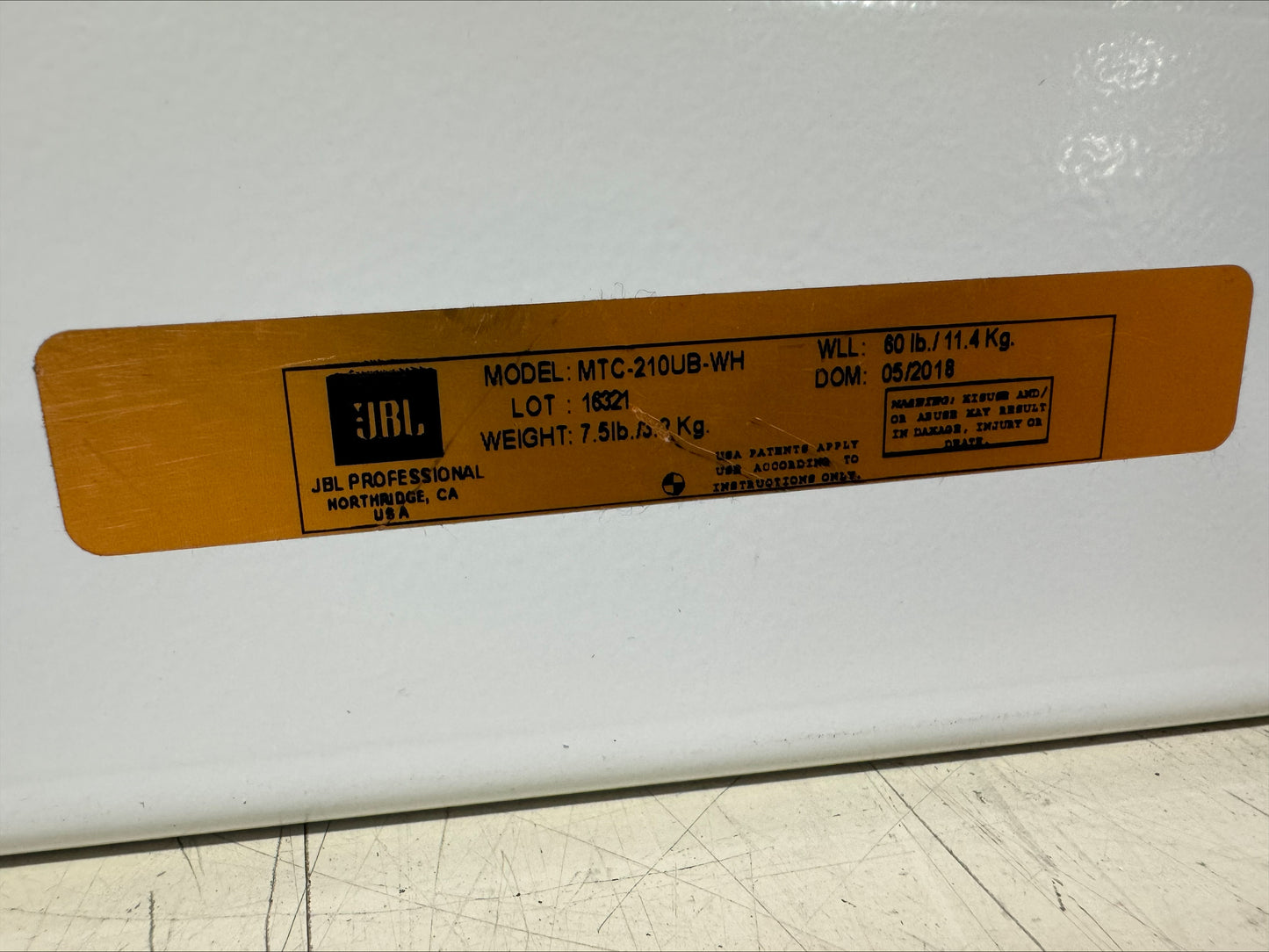 JBL MTC-210UB U-Bracket for JBL Control SB-2210, JBL MTC-210UB, Bracket for JBL Control SB-2210, U-Bracket for Subwoofer, JBL Bracket. We Sell Professional Audio Equipment. Audio Systems, Amplifiers, Consoles, Mixers, Electronics, Entertainment, Live Sound.