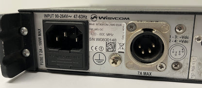 Wisycom MTK952-N-2W0 Dual Transmitter 470 - 800 MHz, BackDetails