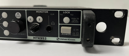 Wisycom MTK952-N-2W0 Dual Transmitter 470 - 800 MHz, Closeup