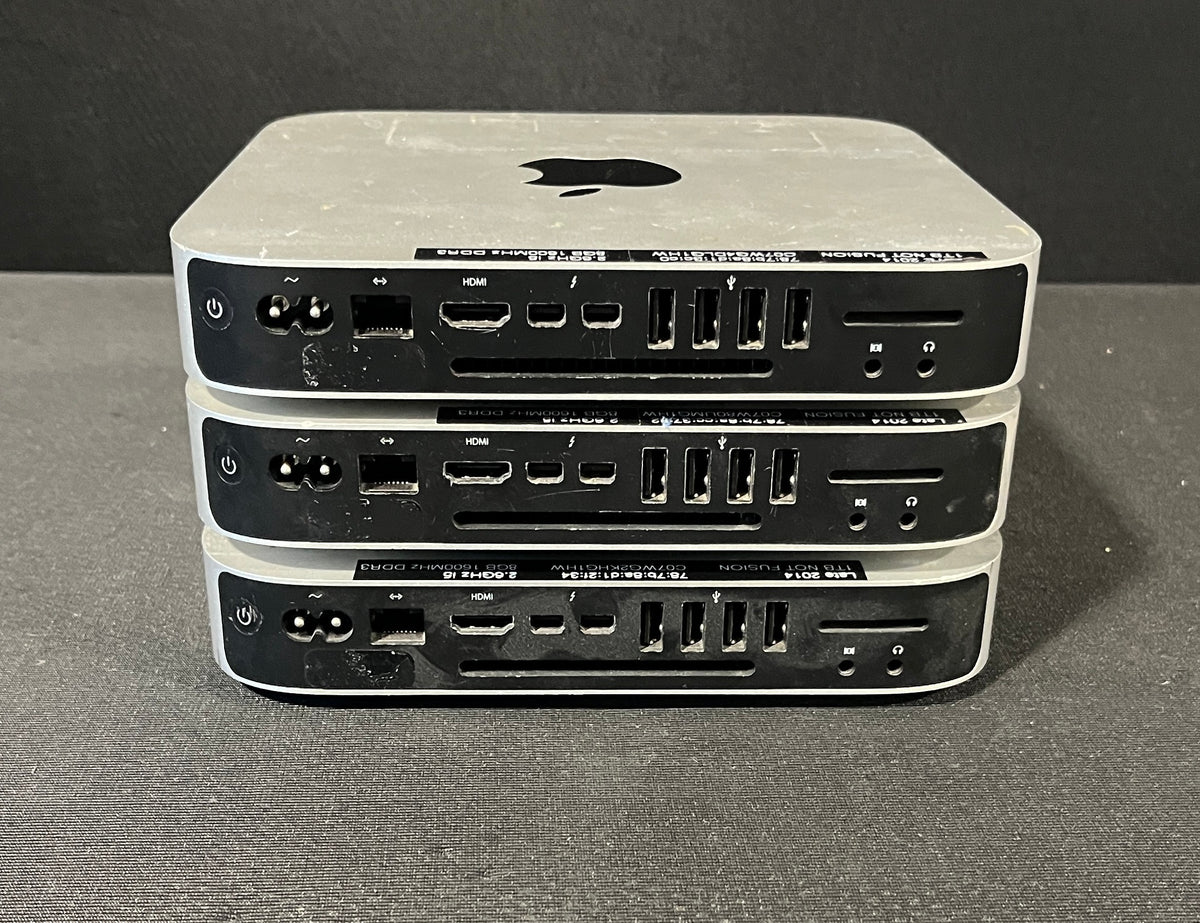 Apple Mac Mini Lot of 3, Apple Mac Mini Lot, Apple Mac Mini, Apple Mac Mini Compact Desktop Computer, Mac Mini Computer, Apple Computer Lot. We Sell Professional Audio Equipment. Audio Systems, Amplifiers, Consoles, Mixers, Electronics, Entertainment, Live Sound.