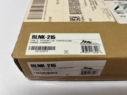 Middle Atlantic RLINK-215, Middle Atlantic IP controlled 2 Outlet Racklink, Middle Atlantic AC Power Module, We Sell Professional Audio Equipment. Audio Systems, Amplifiers, Consoles, Mixers, Electronics, Entertainment, Live Sound