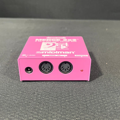 Midiman Merge 2x2 Midi Merge Box, Midiman Merge Box, Midi Merge Box, 2x2 Merge Box, Pink Midiman Merge Box. We Sell Professional Audio Equipment. Audio Systems, Amplifiers, Consoles, Mixers, Electronics, Entertainment, Live Sound.