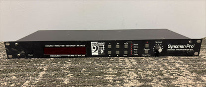 Midiman Syncman Pro, Midiman Synchronization Box, Midiman TImecode Converter, Midiman Universal Synchronization Box, Syncman Pro Time Converter. We Sell Professional Audio Equipment. Audio Systems, Amplifiers, Consoles, Mixers, Electronics, Entertainment, Live Sound