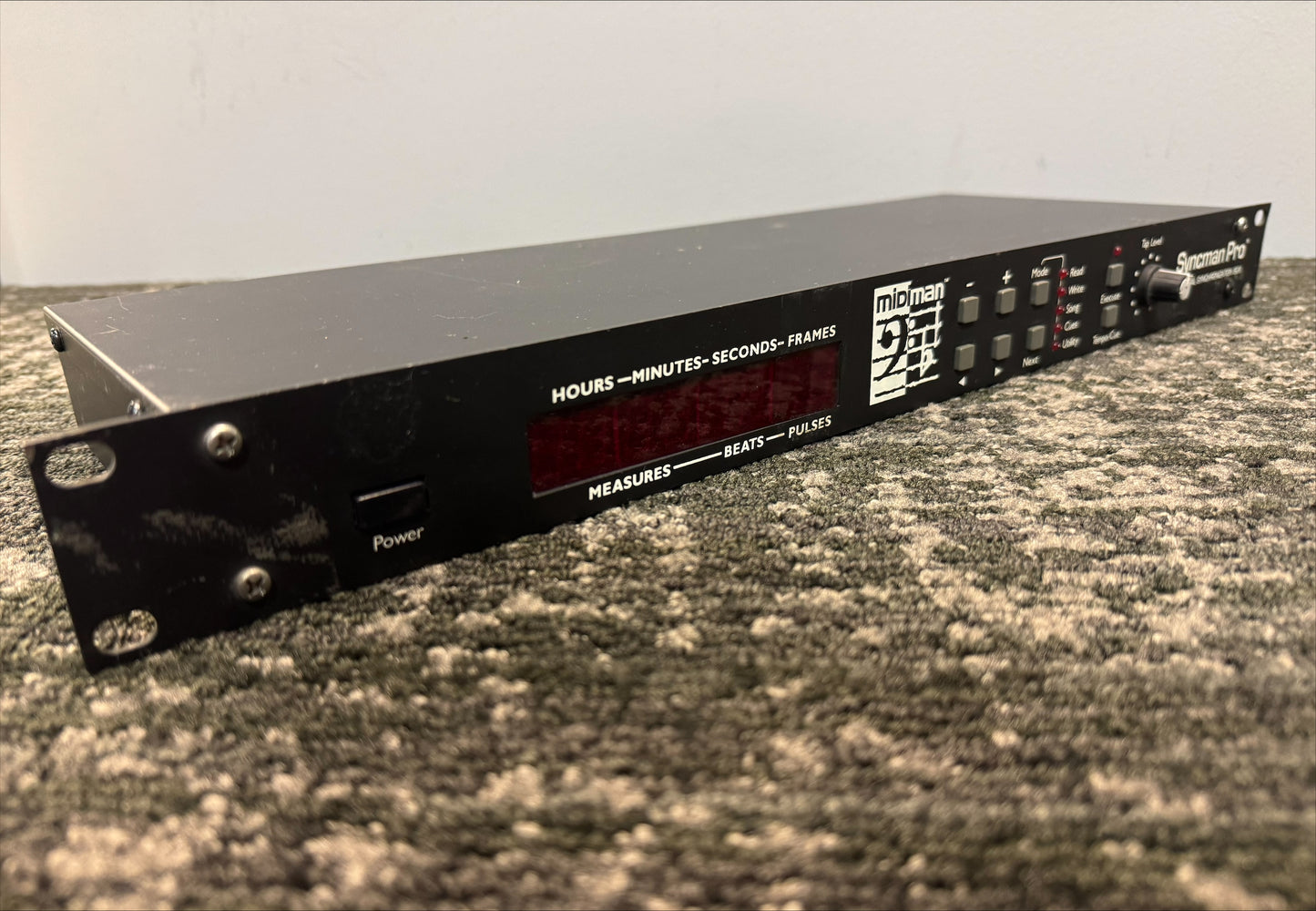 Midiman Syncman Pro, Midiman Synchronization Box, Midiman TImecode Converter, Midiman Universal Synchronization Box, Syncman Pro Time Converter. We Sell Professional Audio Equipment. Audio Systems, Amplifiers, Consoles, Mixers, Electronics, Entertainment, Live Sound