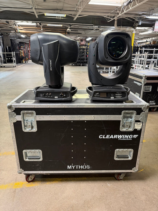 Clay Paky Mythos 2 Spotlight, Clay Paky Mythos 2 Moving Light, Clay Paky Mythos 2. We Sell Professional Lighting Equipment. Lighting Systems, Fixtures, Consoles, Dimmers, Control Systems, Electronics, Entertainment, Live Lighting.