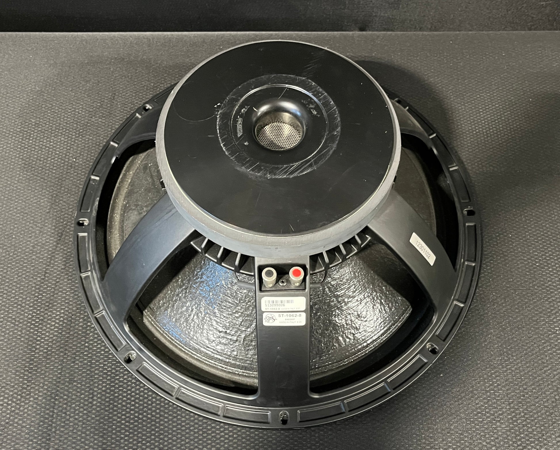 B&C 18PZB100 18” 1400W Woofer, B&C Speakers 18PZB100, B&C 18” Woofer, Clair Brothers ST-1062-8, 18PZB100 Woofer. We Sell Professional Audio Equipment. Audio Systems, Amplifiers, Consoles, Mixers, Electronics, Entertainment, Live Sound.
