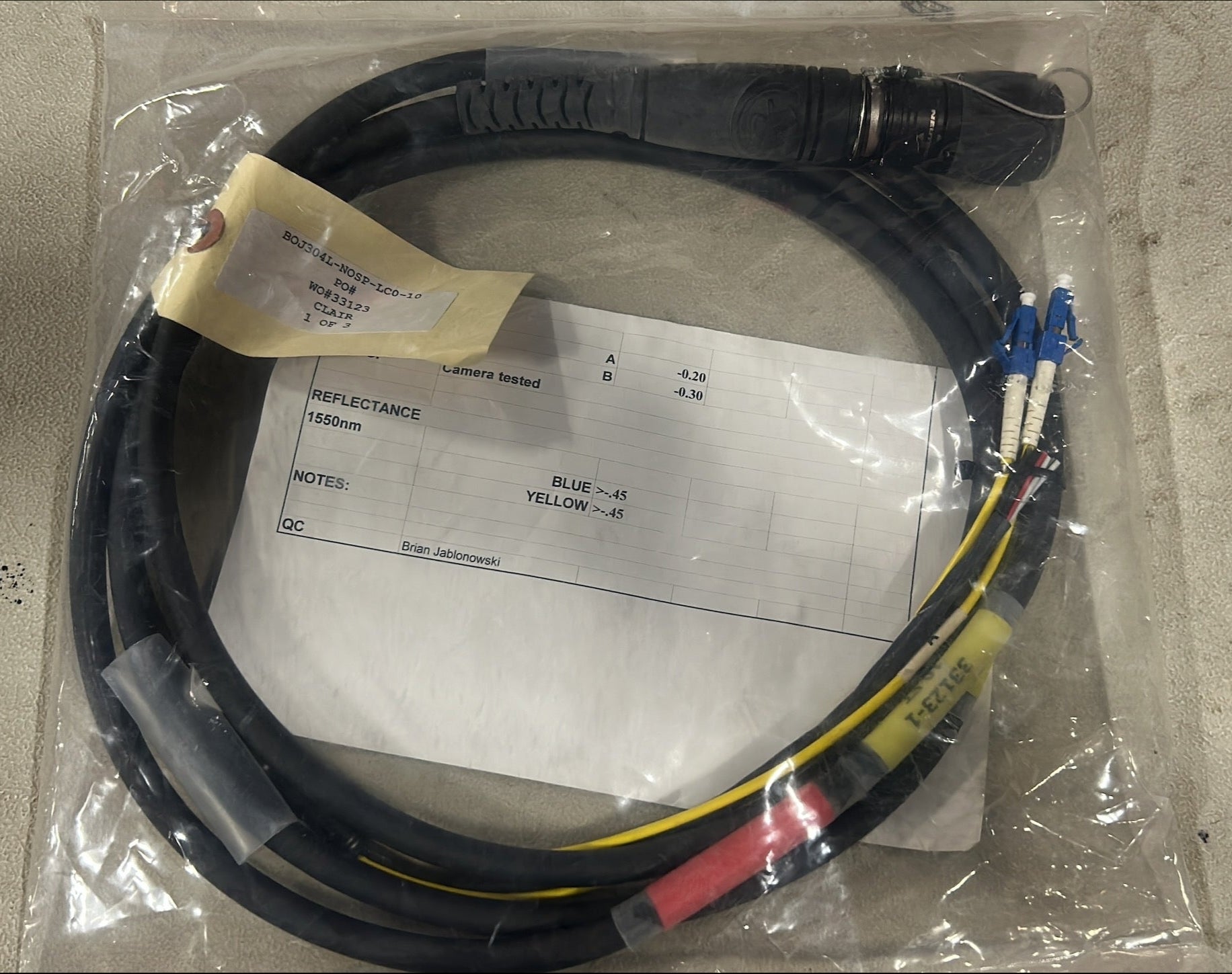 OpticalCon to Dual LC Single Mode Fiber Optic Patch Cable, OpticalCon DUO Fiber Optic Patch Cable, Joseph Fiber Solutions Tactical Patch Cable, 10 ft opticalcon Duo to two LC single Mode Fiber Cable,  We Sell Professional Audio Equipment. Audio Systems, Amplifiers, Consoles, Mixers, Electronics, Entertainment, Live Sound