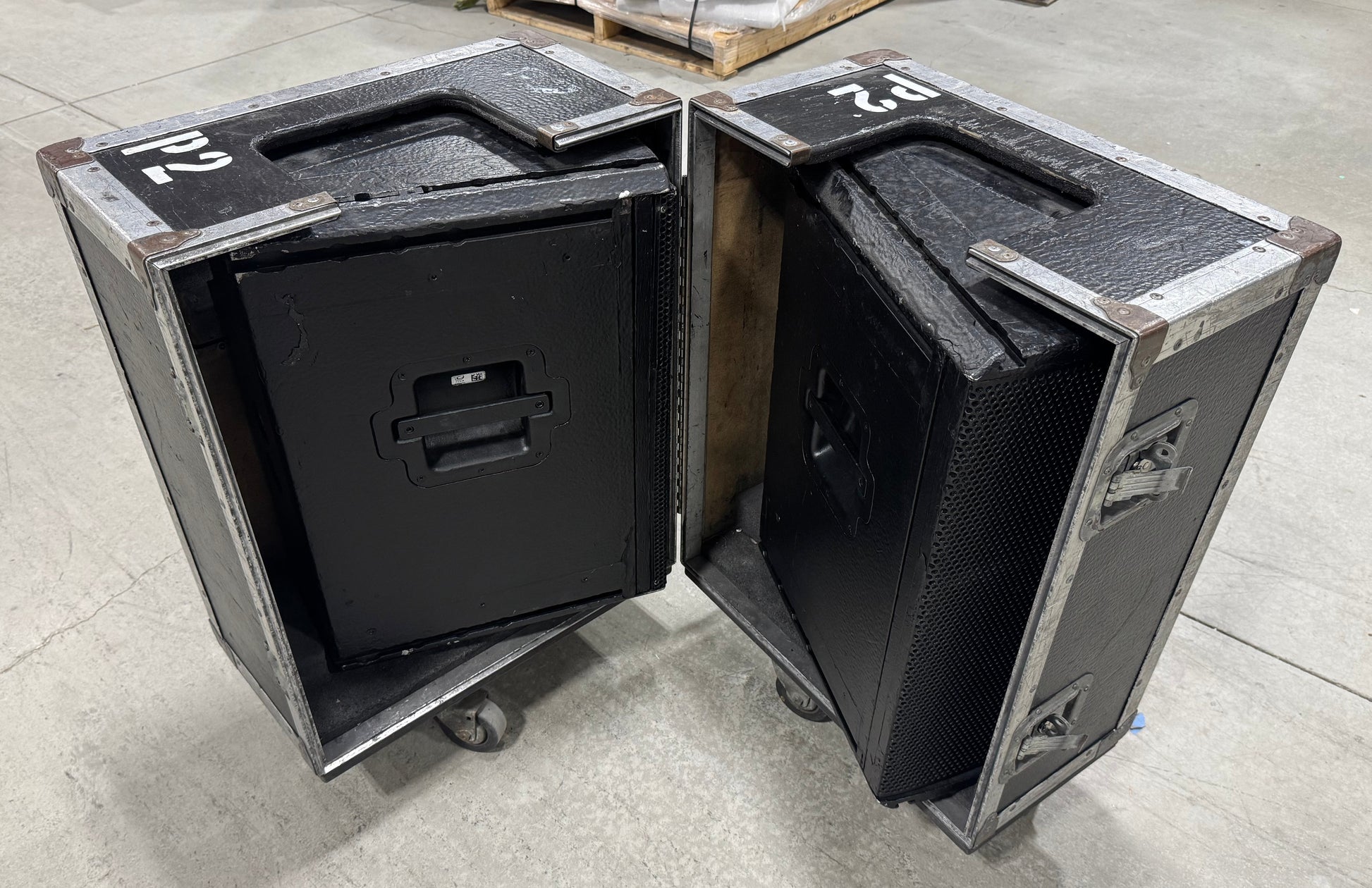Clair Brothers P-2 Point Source Enclosure Loudspeaker, Clair Brothers P2, Clair P-2 Enclosure Louspeaker, Clair Prothers P-2 Front Fill Floor Monitor, Clair Brothers P2 Monitor. We Sell Professional Audio Equipment. Audio Systems, Amplifiers, Consoles, Mixers, Electronics, Entertainment, Live Sound.