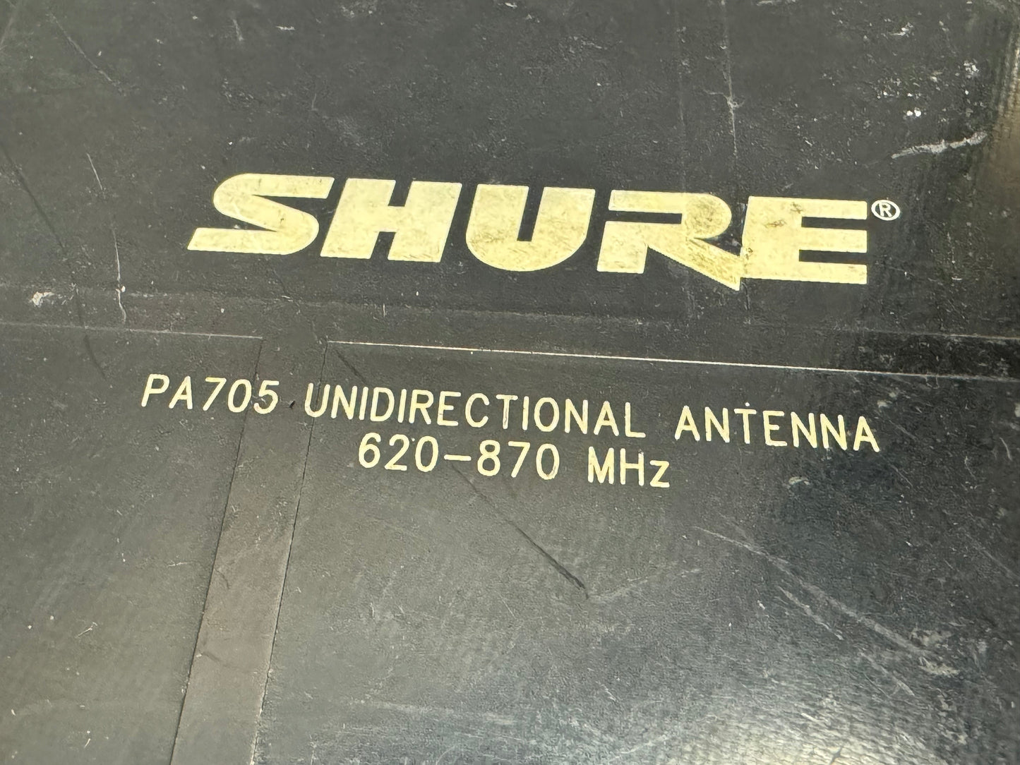 Shure PA705 Unidirectional Antenna, Shure PA705, Shure Unidirectional Antenna, Shure Antenna, 620-870 MHz Antenna. We Sell Professional Audio Equipment. Audio Systems, Amplifiers, Consoles, Mixers, Electronics, Entertainment, Live Sound.