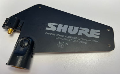 Shure PA805DB-RSMA Dual Band Directional Antenna, Shure PA805DB-RSMA Antenna, Shure Dual Band Directional Antenna, Shure PA805DB, Shure Antenna. We Sell Professional Audio Equipment. Audio Systems, Amplifiers, Consoles, Mixers, Electronics, Entertainment, Live Sound. 