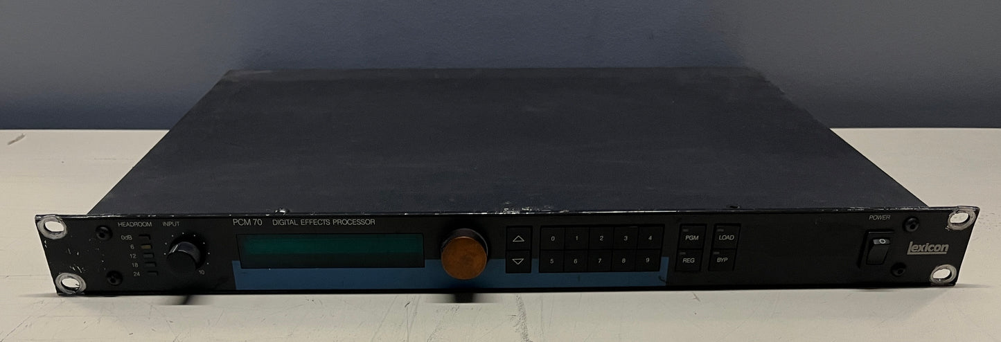 Lexicon PCM 70 Digital Effects Processor, Lexicon PCM 70, PCM 70 Effects Processor, Lexicon Effects Processor, PCM 70 Digital Effects Processor. We Sell Professional Audio Equipment. Audio Systems, Amplifiers, Consoles, Mixers, Electronics, Entertainment, Live Sound.
