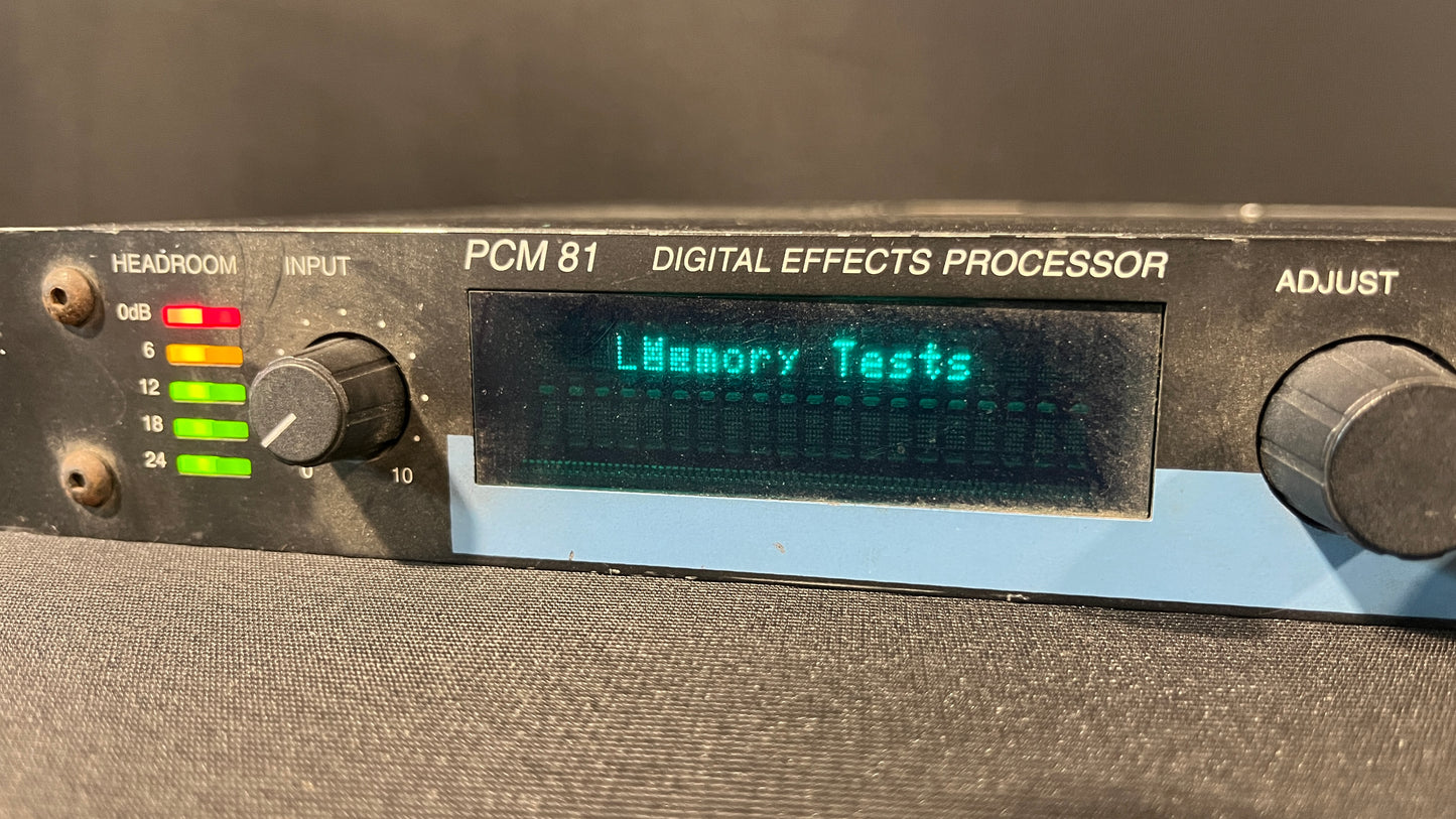 Lexicon PCM 81 Digital Effects Processor, Lexicon PCM 81, Lexicon PCM81, Lexicon Digital Effects Processor, PCM 81 Effects Processor. We Sell Professional Audio Equipment. Audio Systems, Amplifiers, Consoles, Mixers, Electronics, Entertainment, Live Sound.
