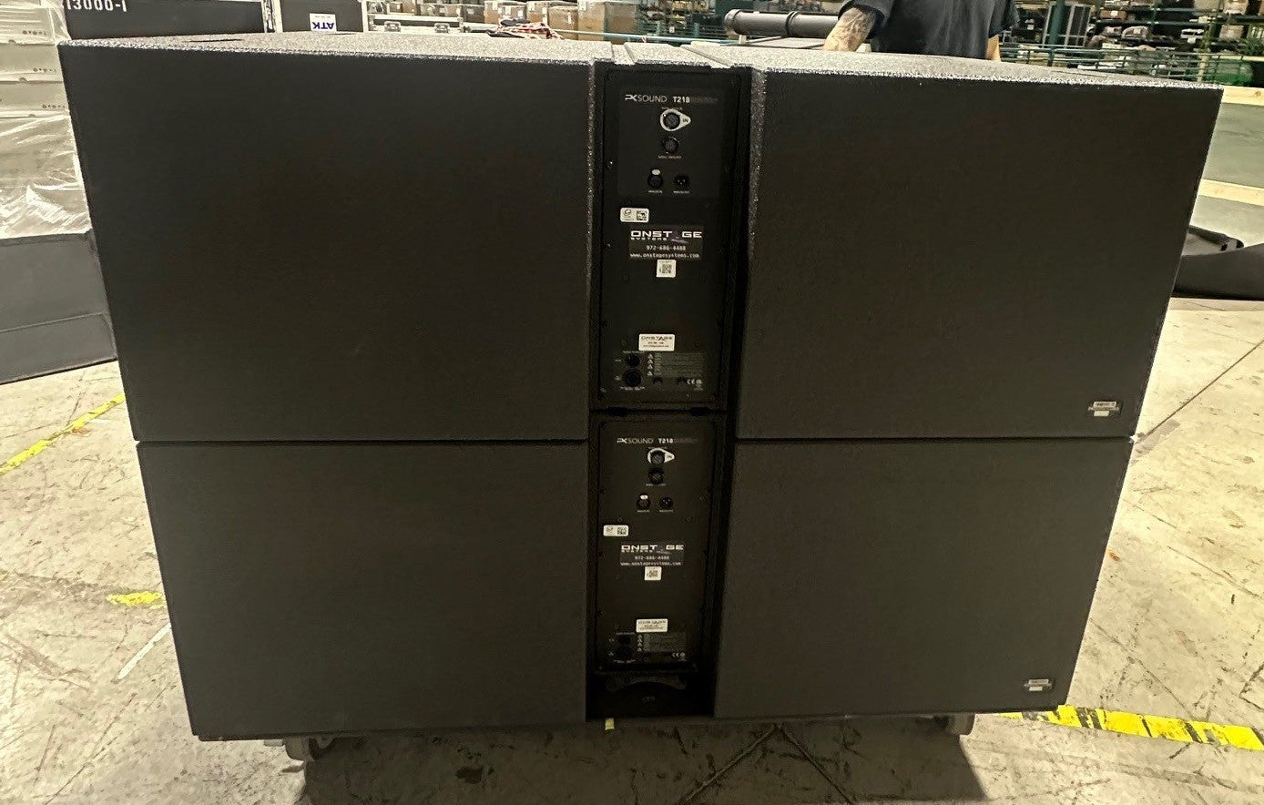 PK Sound System Package, PK Sound T10 Line Source Speaker, PK Sound T218 Subwoofer, PK Sound PCa2 Power Cell, SC1 Signal Cell, PK Sound Line Array Speaker System. We Sell Professional Audio Equipment. Audio Systems, Amplifiers, Consoles, Mixers, Electronics, Entertainment, Live Sound.