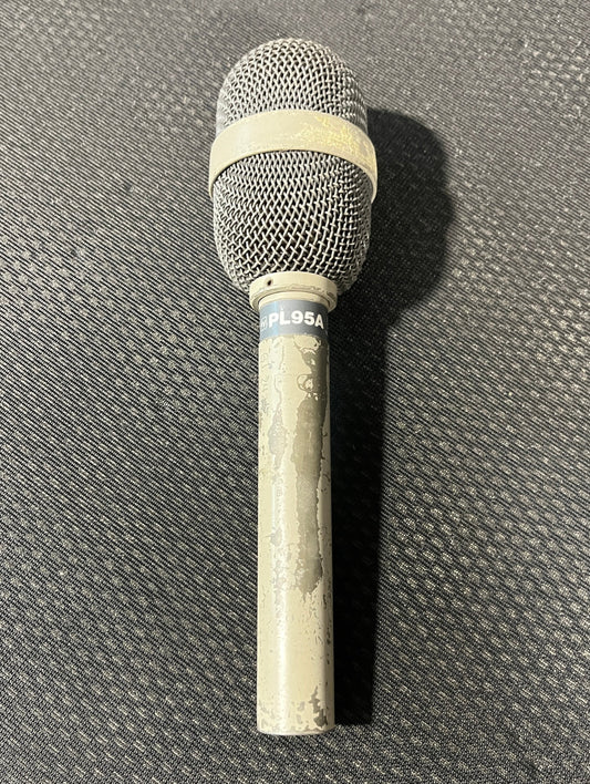 Electro-Voice PL-95A, Electro-Voice PL95A, PL-95A Dynamic Cardioid Microphone, Vintage Electro-Voice Microphone, EV Microphones. We Sell Professional Audio Equipment. Audio Systems, Amplifiers, Consoles, Mixers, Electronics, Entertainment, Live Sound.
