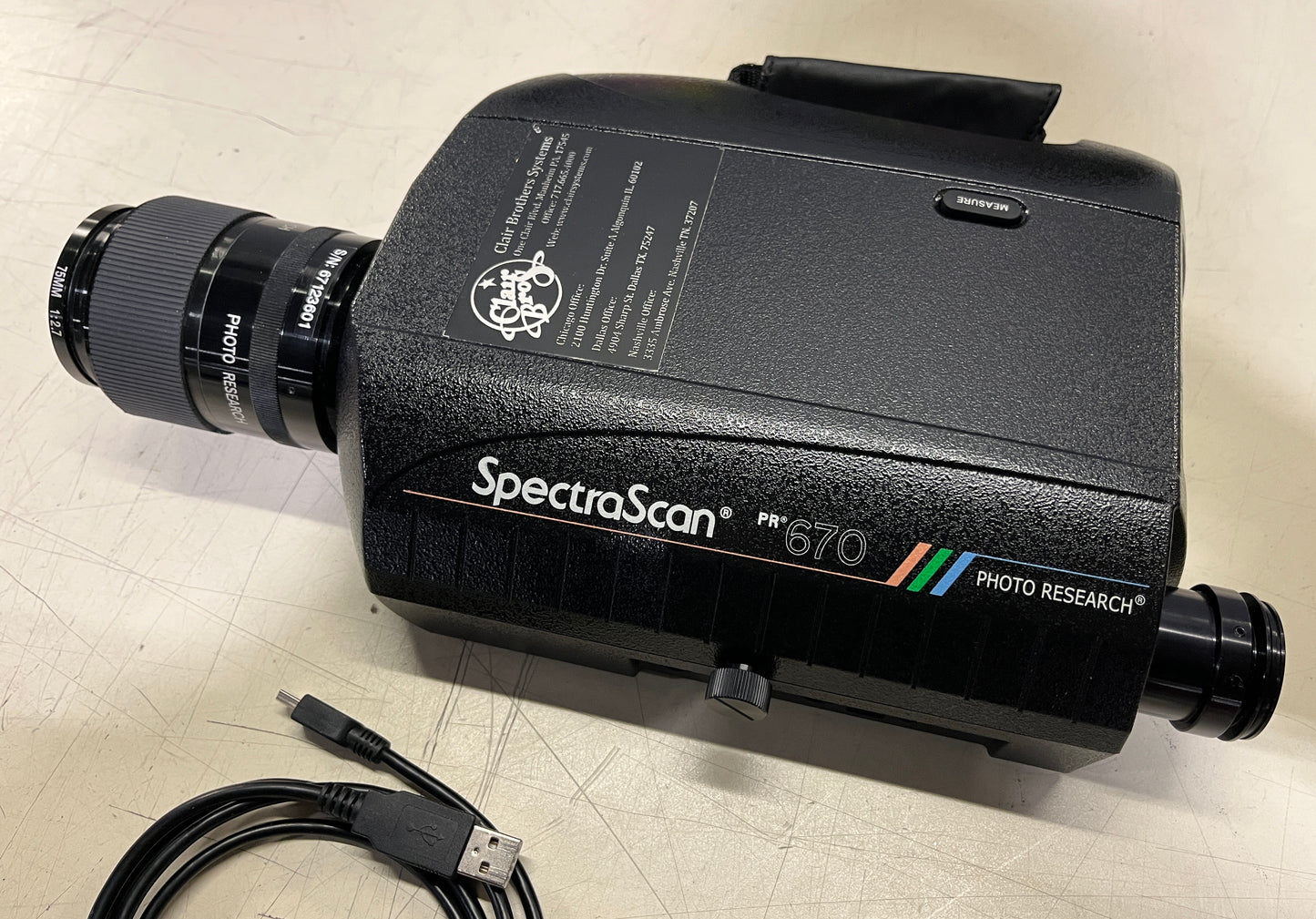 Novanta Photo Research SpectraScan PR-670 Spectroradiometer, Novanta PR-670, Novanta SpectraScan, Novanta Photo Research Spectroradiometer, Novanta SpectraScan PR-670. We Sell Professional Lighting Equipment. Lighting Systems, Fixtures, Consoles, Dimmers, Control Systems, Electronics, Entertainment, Live Lighting.