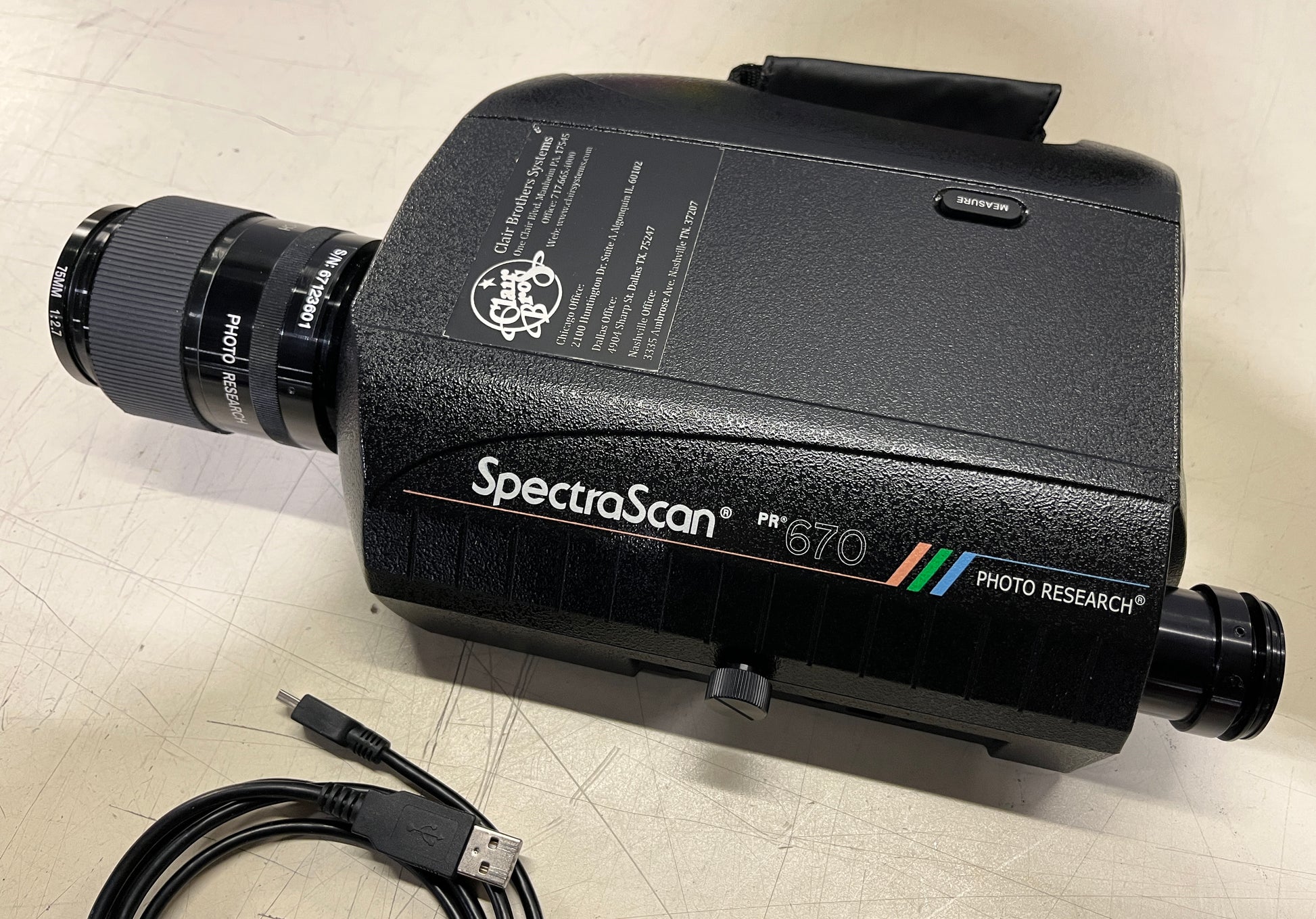 Novanta Photo Research SpectraScan PR-670 Spectroradiometer, Novanta PR-670, Novanta SpectraScan, Novanta Photo Research Spectroradiometer, Novanta SpectraScan PR-670. We Sell Professional Lighting Equipment. Lighting Systems, Fixtures, Consoles, Dimmers, Control Systems, Electronics, Entertainment, Live Lighting.