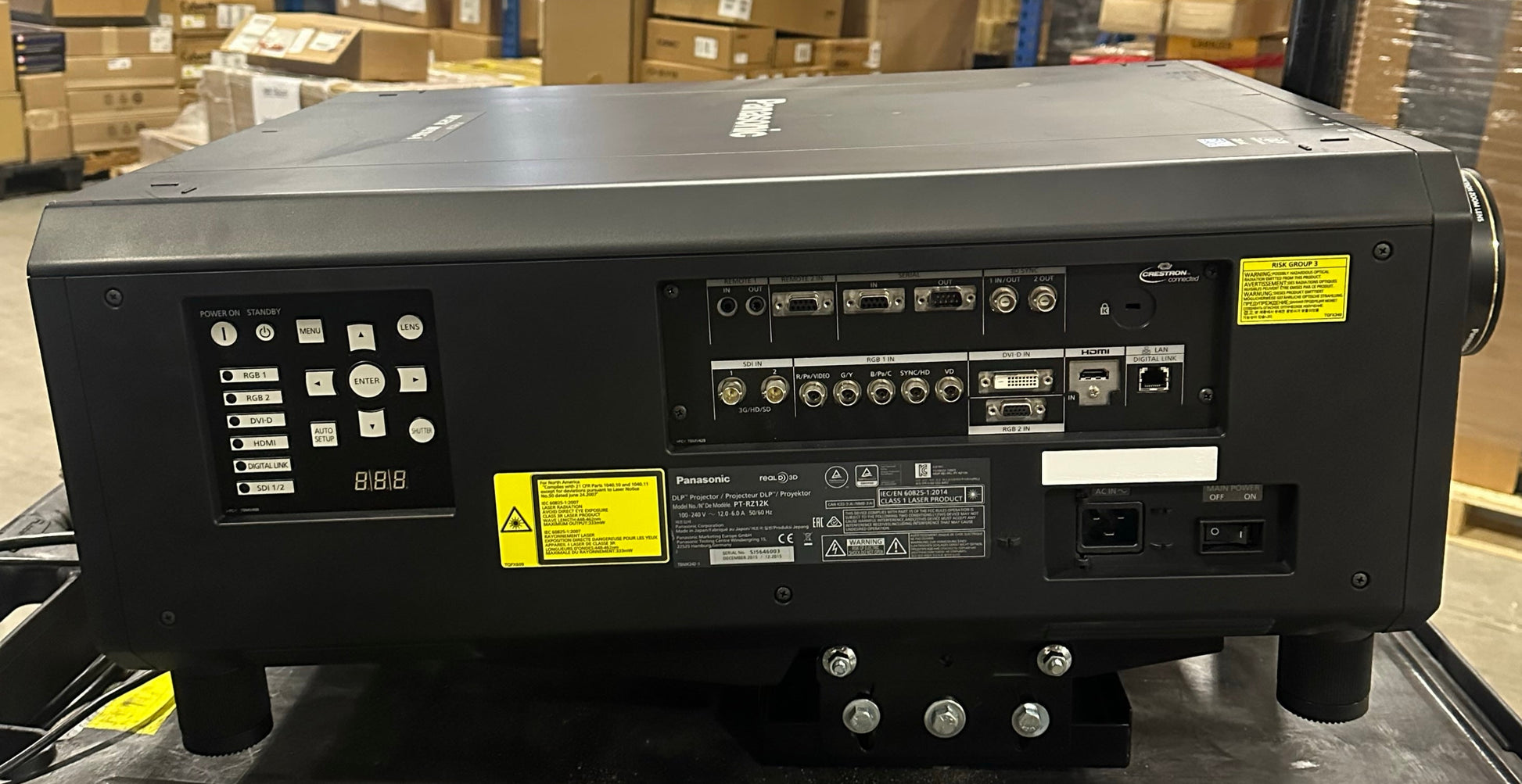 Panasonic PZ12K WUGXGA Laser Projector, Panasonic 12000 Lumens Laser Projector, Panasonic ET-D75LE20 Zoom Lens, We Sell Professional Audio Equipment. Audio Systems, Amplifiers, Consoles, Mixers, Electronics, Entertainment, Live Sound