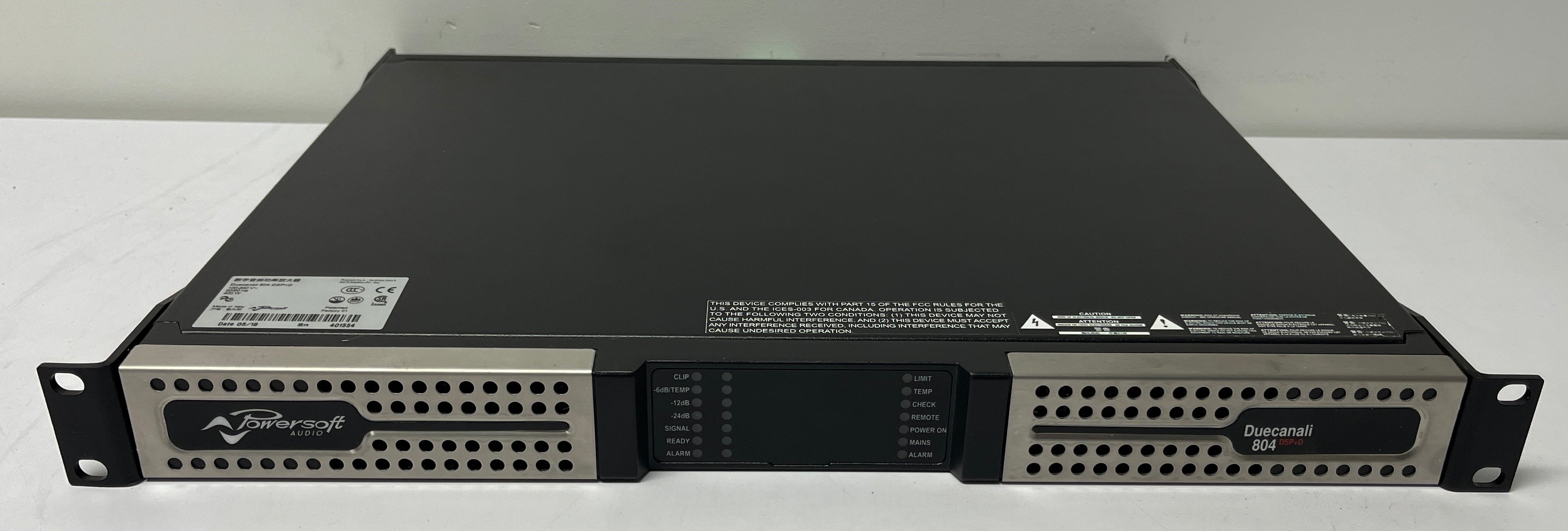 Powersoft Duecanali 804 DSP+D 800W/2-channel Flexible Amplifier