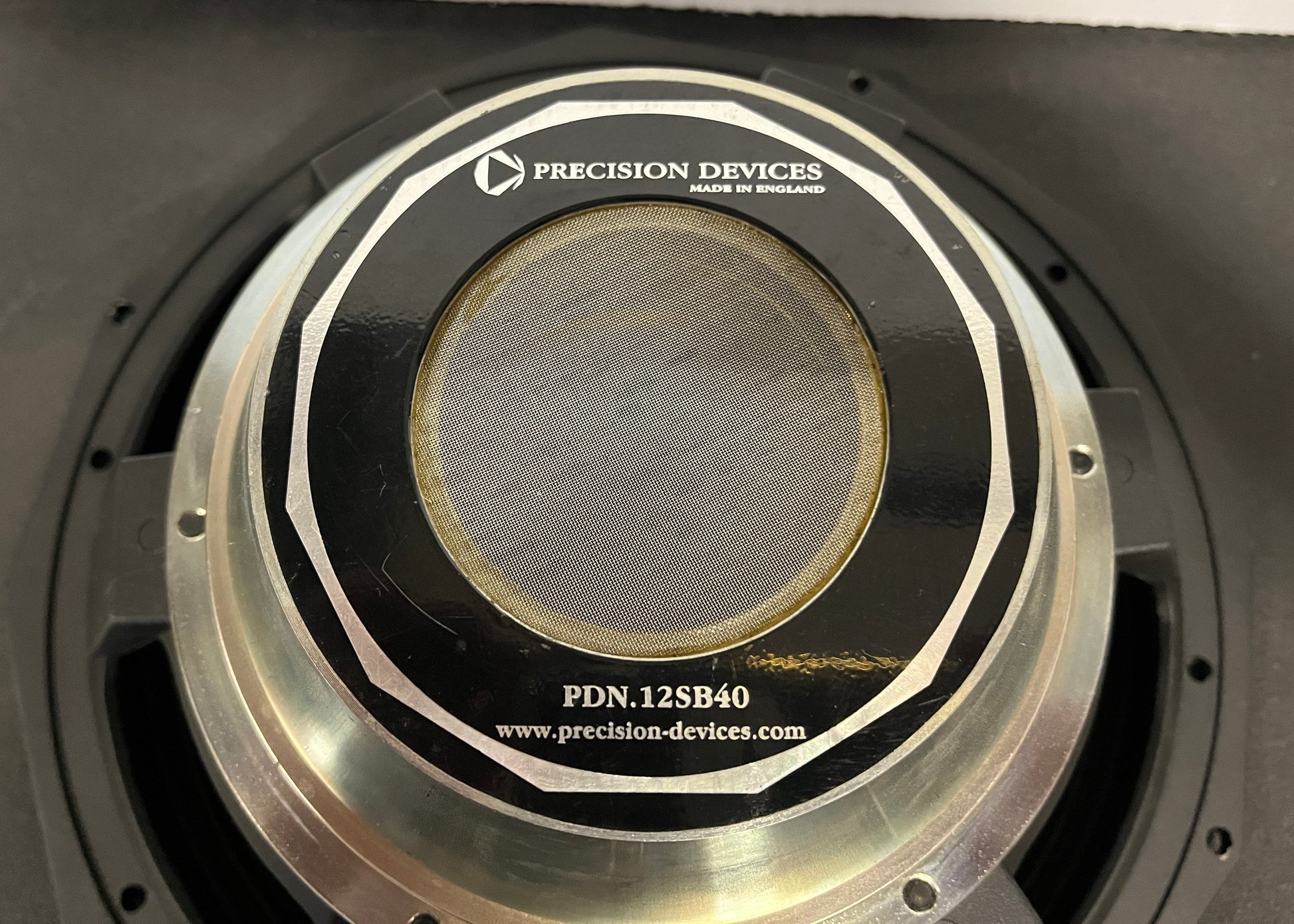 Precision Devices PDN.12SB40 Sub Bass Driver, Precision Devices Sub Driver, Precision Devices 12 Inch Sub Driver, We Sell Professional Audio Equipment. Audio Systems, Amplifiers, Consoles, Mixers, Electronics, Entertainment, Live Sound