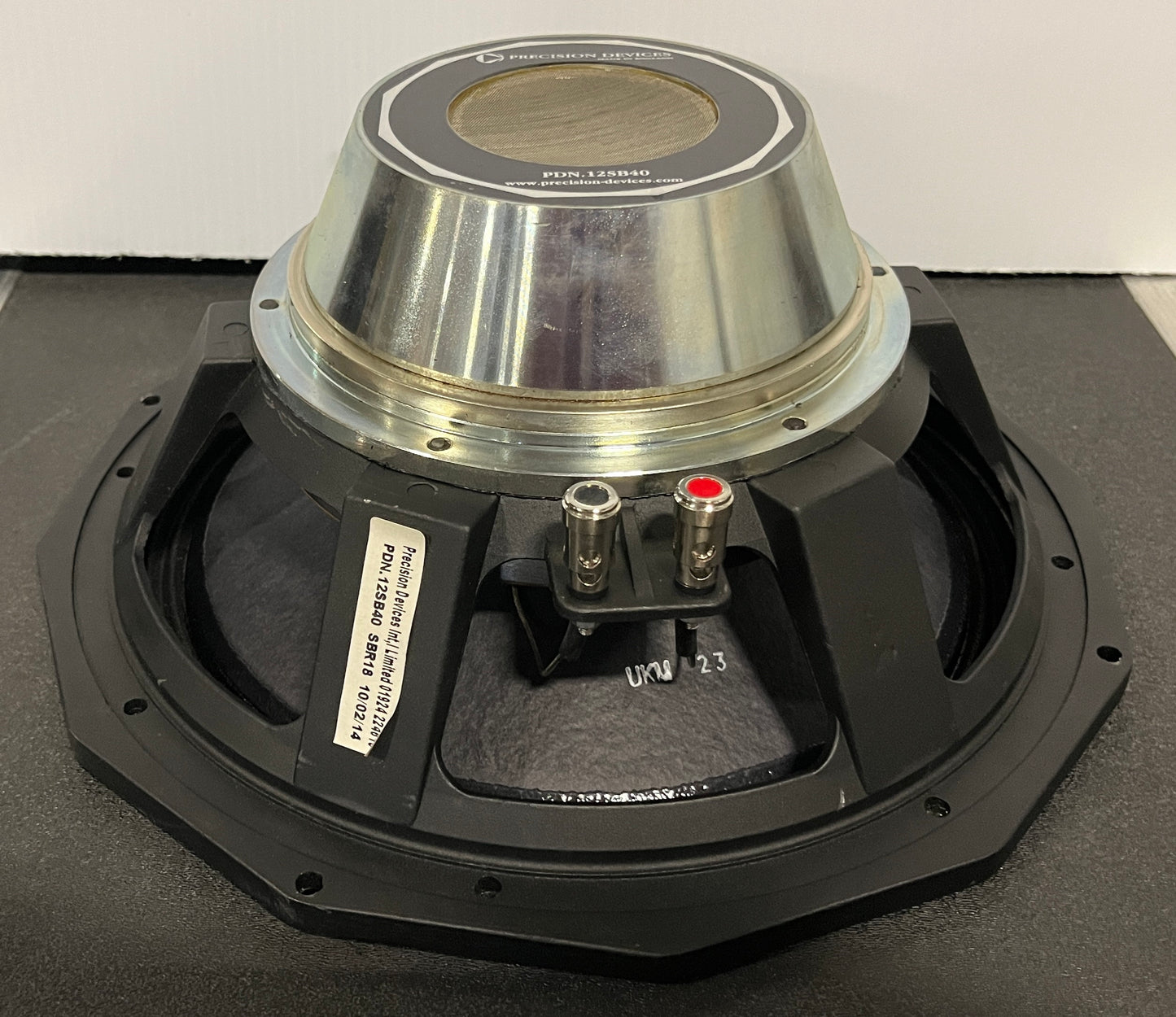 Precision Devices PDN.12SB40 Sub Bass Driver, Precision Devices Sub Driver, Precision Devices 12 Inch Sub Driver, We Sell Professional Audio Equipment. Audio Systems, Amplifiers, Consoles, Mixers, Electronics, Entertainment, Live Sound