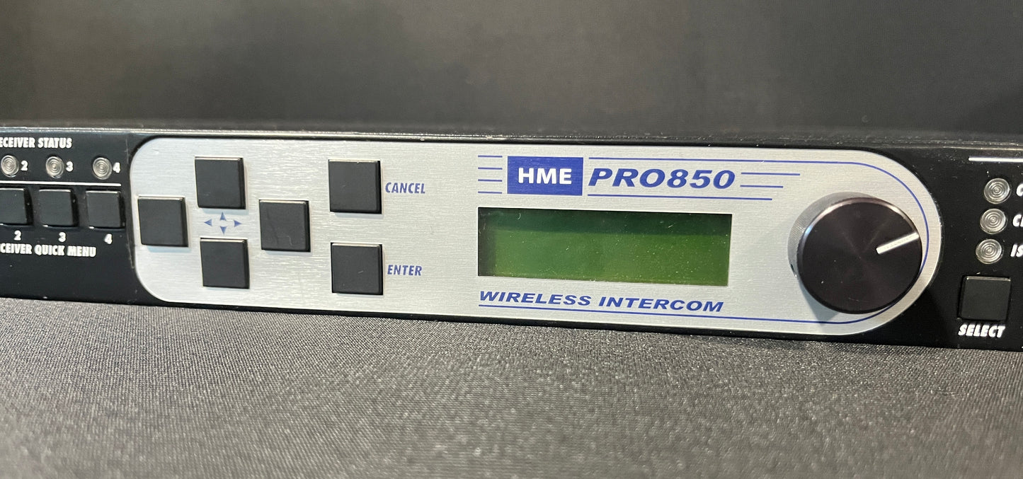 HME Pro850 Wireless Intercom, HME Pro850, HME Wireless Intercom, Pro850 Intercom, HME Intercom Pro850. We Sell Professional Audio Equipment. Audio Systems, Amplifiers, Consoles, Mixers, Electronics, Entertainment, Live Sound.
