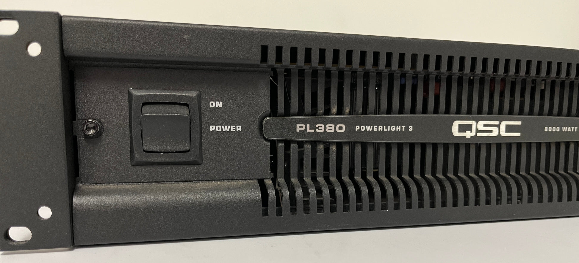 QSC PL380 Powerlight 3 Series Power Amplifier, QSC PL380 Amplifier, QSC PL380, QSC 2-Channel Power Amplifier, QSC PL380 2-Channel, We Sell Professional Audio Equipment. Audio Systems, Amplifiers, Consoles, Mixers, Electronics, Entertainment, Live Sound