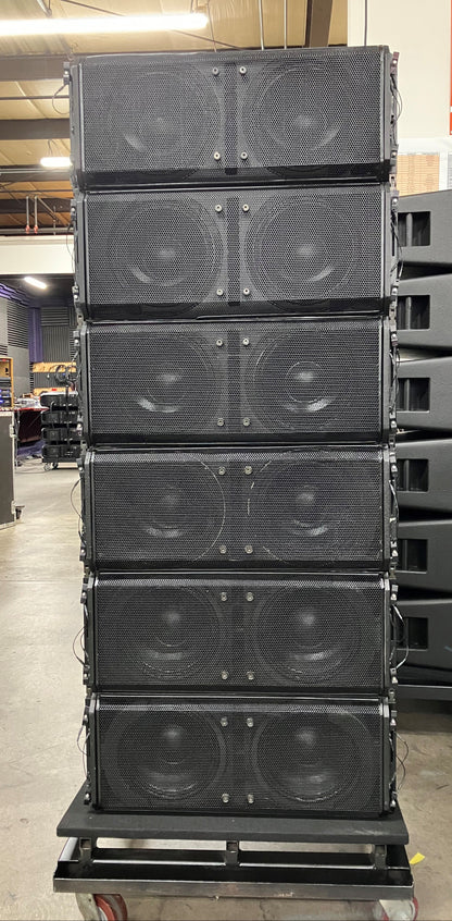QSC Wideline WL2102 Line Array Enclosure, QSC Dual 10" Speaker, QSC Wideline Speaker, QSC ACE WL2102 Line Array Enclosure, Affordable Used Line Array Boxes, QSC Line Array Speakers, We Sell Professional Audio Equipment. Audio Systems, Amplifiers, Consoles, Mixers, Electronics, Entertainment, Live Sound