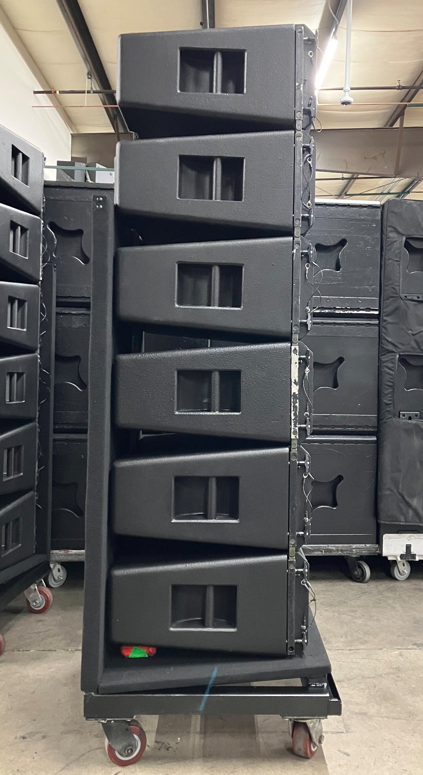 QSC Wideline WL2102 Line Array Enclosure, QSC Dual 10" Speaker, QSC Wideline Speaker, QSC ACE WL2102 Line Array Enclosure, Affordable Used Line Array Boxes, QSC Line Array Speakers, We Sell Professional Audio Equipment. Audio Systems, Amplifiers, Consoles, Mixers, Electronics, Entertainment, Live Sound
