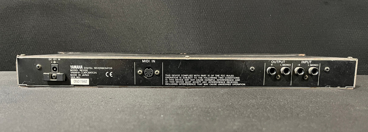 Yamaha REV100 Digital Reverberator, Yamaha REV100, REV100, REV100 Reverb, Yamaha Rack Effects. We Sell Professional Audio Equipment. Audio Systems, Amplifiers, Consoles, Mixers, Electronics, Entertainment, Live Sound.