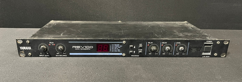 Yamaha REV100 Digital Reverberator, Yamaha REV100, REV100, REV100 Reverb, Yamaha Rack Effects. We Sell Professional Audio Equipment. Audio Systems, Amplifiers, Consoles, Mixers, Electronics, Entertainment, Live Sound.