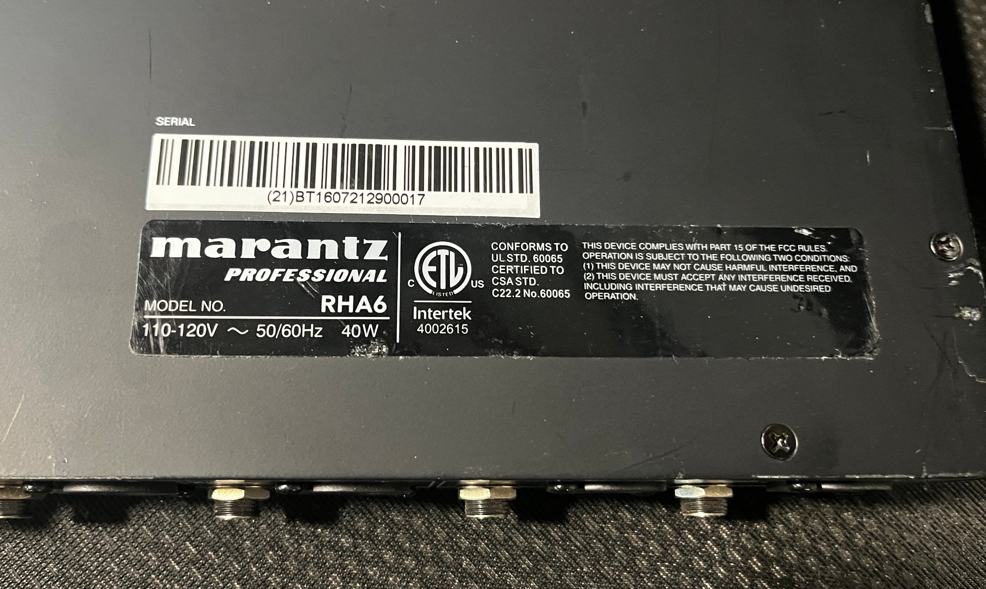 Marantz RHA6 6 Channel Headphone Amplifier, Marantz RHA6, Marantz Headphone Amplifier, RHA6 6 Channel Headphone Amplifier, 6 Channel Headphone Amp. We Sell Professional Audio Equipment. Audio Systems, Amplifiers, Consoles, Mixers, Electronics, Entertainment, Live Sound.