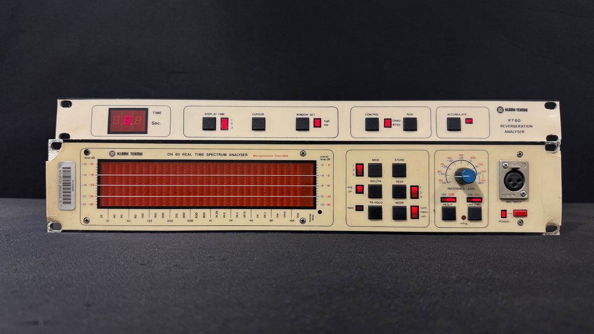 Klark Teknik DN60 Real Time Spectrum Analyser, Klark Teknik DN60, Klark Teknik Audio Analyzer, DN60 Spectrum Analyser, Klark Teknik DN 60. We Sell Professional Audio Equipment. Audio Systems, Amplifiers, Consoles, Mixers, Electronics, Entertainment, Live Sound.