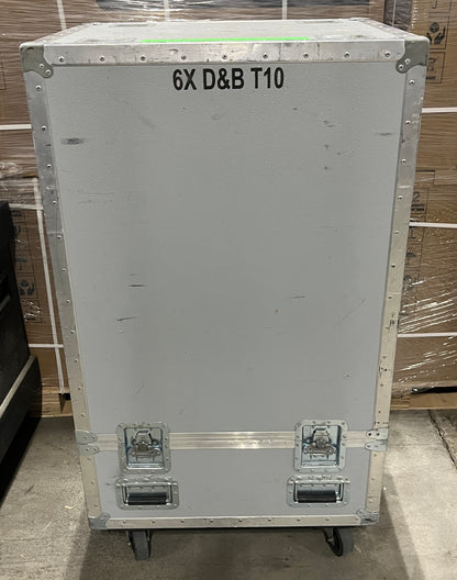 Road Case for d&b T10 Speakers, Road Flight Touring Case with Wheels, Road Case for 6 d&b T10 Speakers, We Sell Professional Audio Equipment. Audio Systems, Amplifiers, Consoles, Mixers, Electronics, Entertainment, Live Sound.