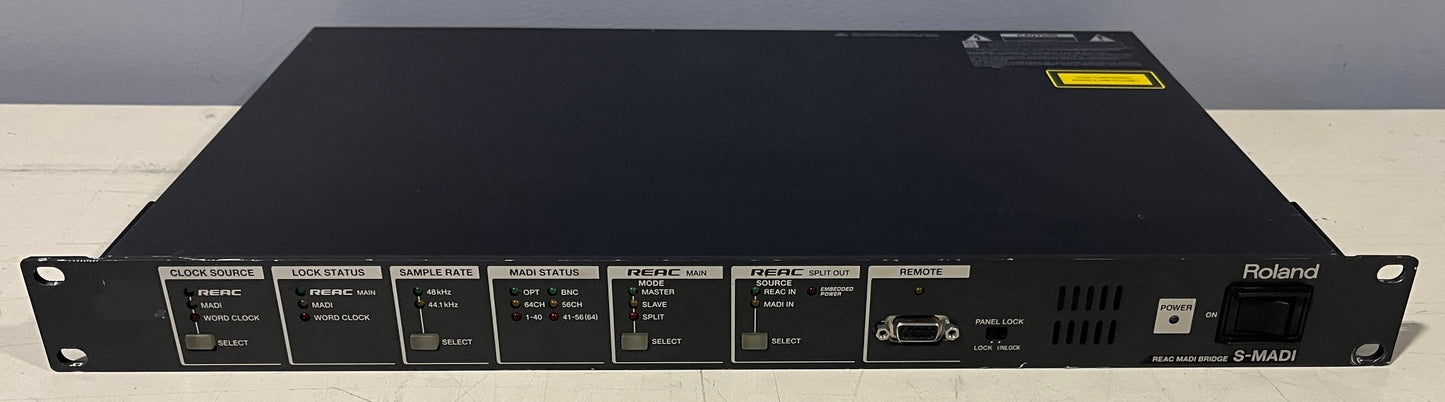 Roland S-MADI, REAC Madi Bridge, Roland S-MADI REAC Madi Bridge, Roland S-MADI, Roland REAC to MADI Converter, Roland S-MADI Signal Converter. We Sell Professional Audio Equipment. Audio Systems, Amplifiers, Consoles, Mixers, Electronics, Entertainment, Live Sound.