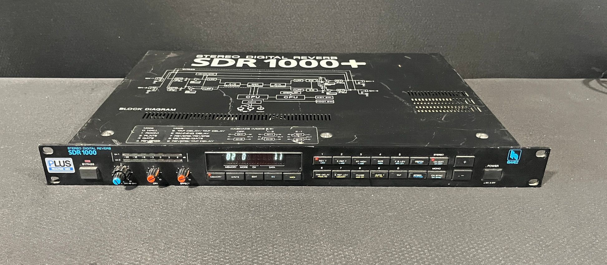 Ibanez SDR 1000 Digital Reverb, Ibanez SDR 1000,  SDR 1000 Digital Reverb, Ibanez Digital Reverb, Ibanez Effects. We Sell Professional Audio Equipment. Audio Systems, Amplifiers, Consoles, Mixers, Electronics, Entertainment, Live Sound.
