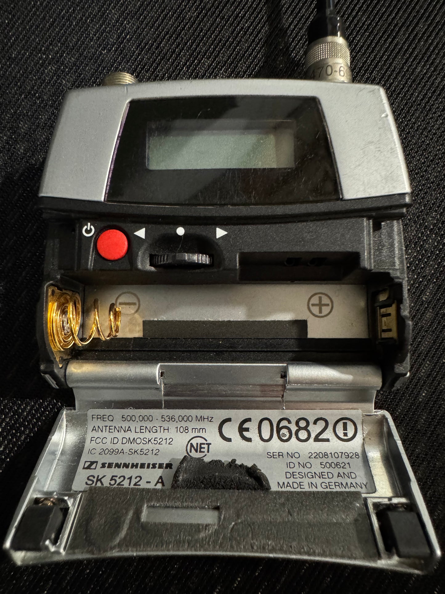 Sennheiser SK5212-A Body Pack Transmitter 500-536 MHz, Sennheiser Body Pack Transmitter, 500-536 MHz Bodypack Transmitter, Sennheiser SK5212-A, Sennheiser SK5212. We Sell Professional Audio Equipment. Audio Systems, Amplifiers, Consoles, Mixers, Electronics, Entertainment, Live Sound.