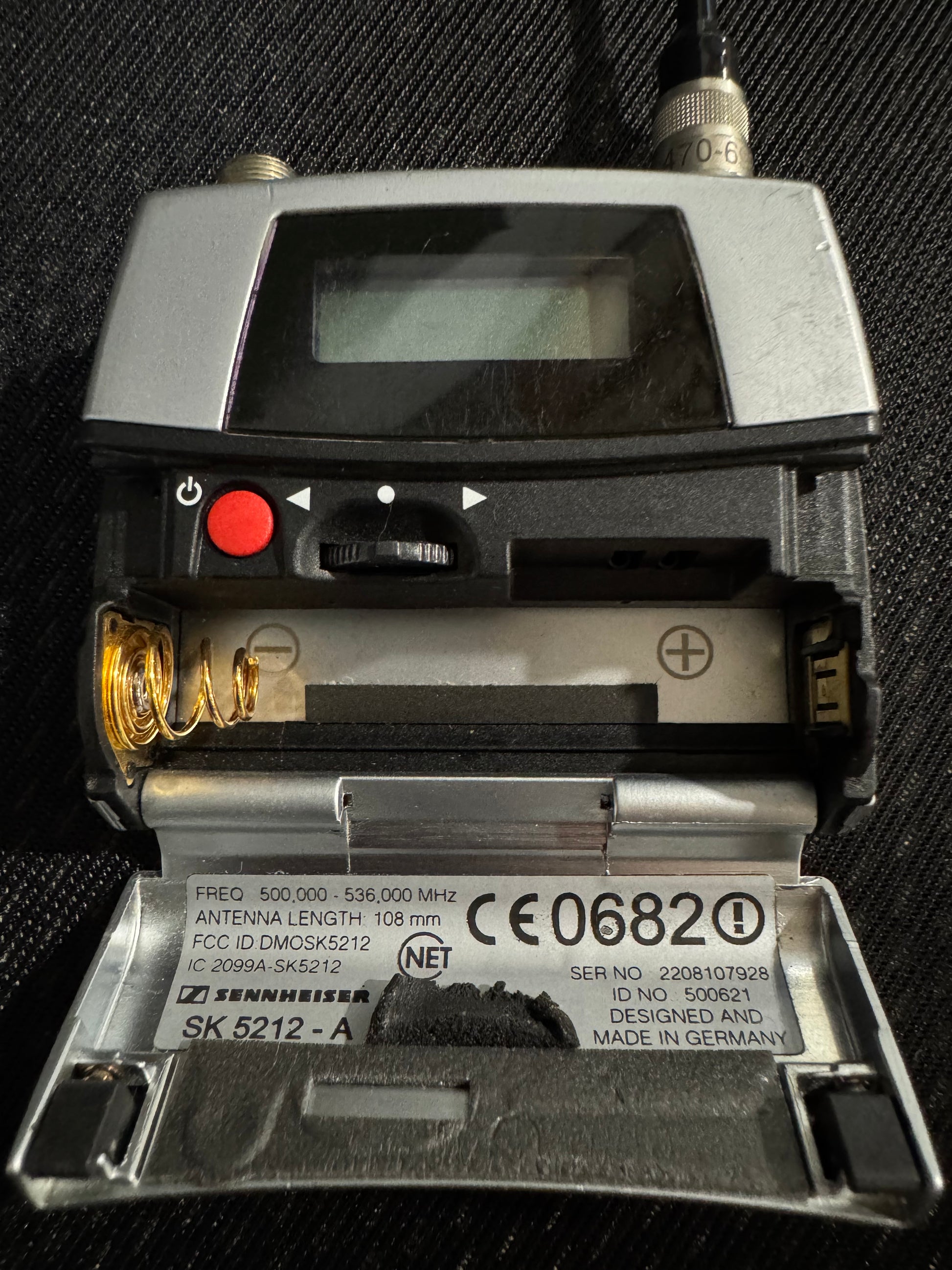 Sennheiser SK5212-A Body Pack Transmitter 500-536 MHz, Sennheiser Body Pack Transmitter, 500-536 MHz Bodypack Transmitter, Sennheiser SK5212-A, Sennheiser SK5212. We Sell Professional Audio Equipment. Audio Systems, Amplifiers, Consoles, Mixers, Electronics, Entertainment, Live Sound.