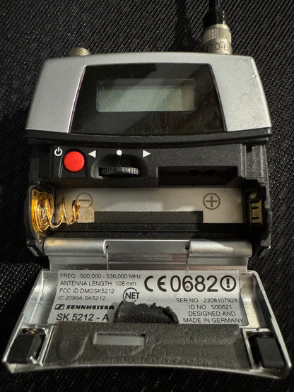 Sennheiser SK5212-A Body Pack Transmitter 500-536 MHz, Sennheiser Body Pack Transmitter, 500-536 MHz Bodypack Transmitter, Sennheiser SK5212-A, Sennheiser SK5212. We Sell Professional Audio Equipment. Audio Systems, Amplifiers, Consoles, Mixers, Electronics, Entertainment, Live Sound.
