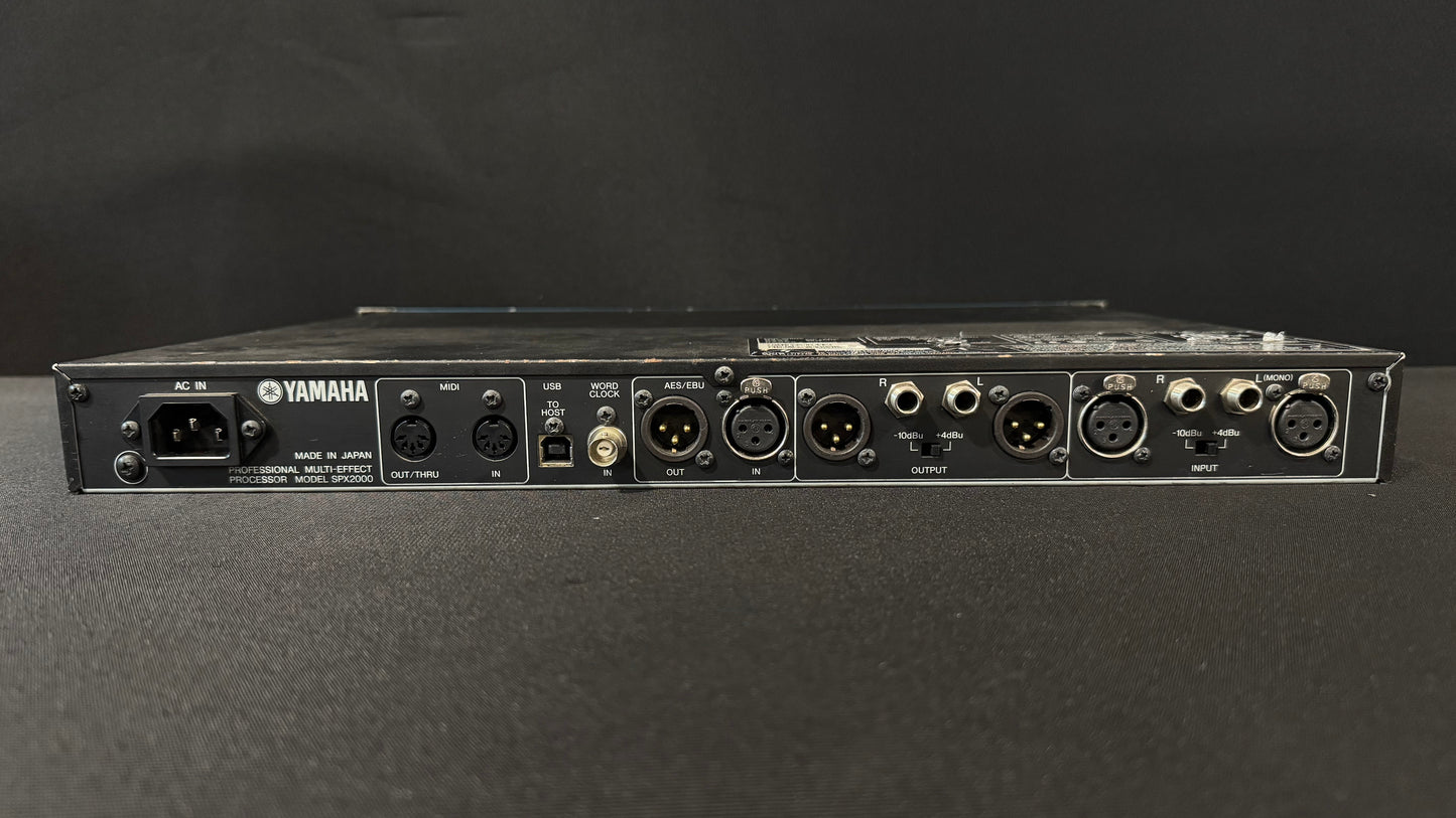 Yamaha SPX2000 Multi-Effect Processor, Yamaha SPX2000, Yamaha SPX2000 Effects Processor, Yamaha Multi-Effect Processor, SPX2000. We Sell Professional Audio Equipment. Audio Systems, Amplifiers, Consoles, Mixers, Electronics, Entertainment, Live Sound.
