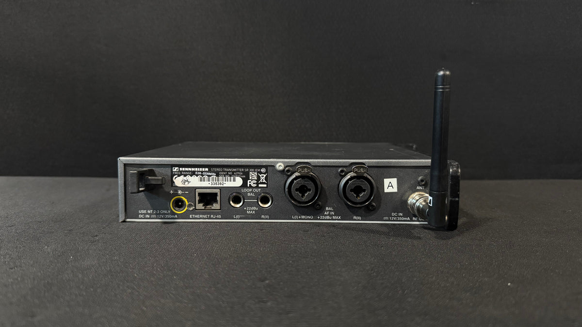 Sennheiser SR 300 IEM G3 Package with EK 300 Bodypack (A, 516-558 MHz) Back