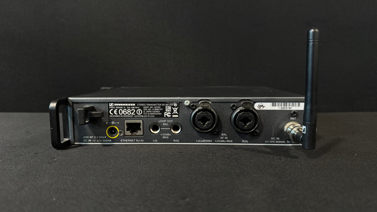 Sennheiser SR 300 IEM G3 Package with EK 300 Bodypack (G, 566-608 MHz) Back